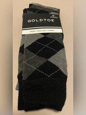 Gold Toe 3 Pack Dress Socks Men’s New With Tags